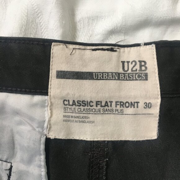 U2B Urban Basics Men's Shorts Charcoal Gray Size 30 Classic Front Flat W634-1602 - Picture 6 of 16